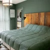 Jeté de lit - Effet Froissé (250x260 cm - Vert)