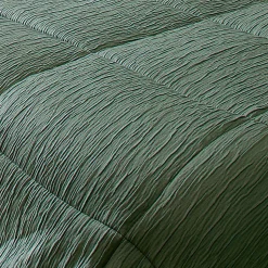 Jeté de lit - Effet Froissé (250x260 cm - Vert)
