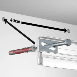Jeu de fixation trio pour Cimaise R70 Newly x6 pièces - Cimaise tableau Museum Line Newly