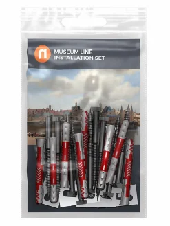 Jeu de fixation trio pour Cimaise R70 Newly x6 pièces - Cimaise tableau Museum Line Newly