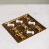 Jeu OXO Canin aluminium doré 25x25x25cm