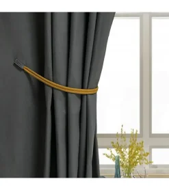 JONQUERA - Embrasse Rideau Textile Aimantée - Sans Perçage