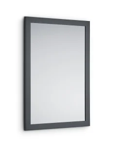 Kim - Miroir avec cadre - Anthracite - 48x68cm