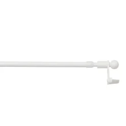 Kit barre de rideau GoodHome avec support 100/150 Blanc mat Konera