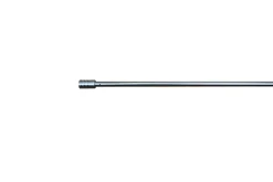 Kit barre de rideau GoodHome embout bouchon 70/100 Dokos Nickel