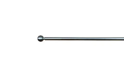 Kit barre de rideau GoodHome embout boule 50/80 Dokos Nickel
