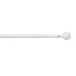 Kit barre de rideau GoodHome embout boule 70/100 Dokos Mat