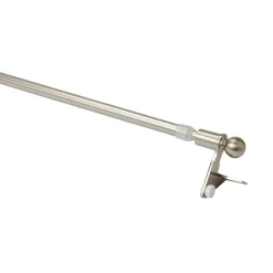 Kit barre de rideau GoodHome avec support 70/100 Nickel Konera