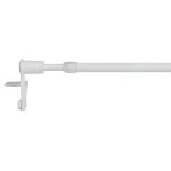 Kit Barre de vitrage GoodHome extensible ⌀7/9mm Long.100/150cm blanc