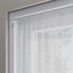 Kit Barre de vitrage GoodHome extensible ⌀7/9mm Long.30/50cm blanc