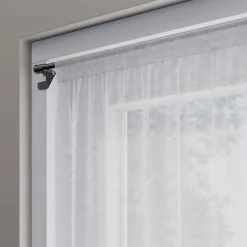 Kit Barre de vitrage GoodHome extensible ⌀7/9mm Long.50/80cm argent