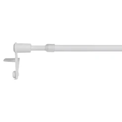 Kit Barre de vitrage GoodHome extensible ⌀7/9mm Long.50/80cm blanc