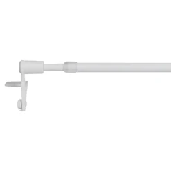 Kit Barre de vitrage GoodHome extensible ⌀7/9mm Long.70/100cm blanc