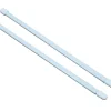 Kit barres de rideaux 100/150 blanc mat x 2