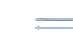 Kit barres de rideaux 50/80 blanc mat x 2