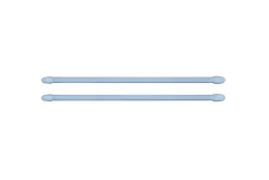 Kit barres de rideaux 30/50 blanc mat x 2
