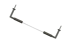 Kit câble pour rideau 5 m à fixer au mur, Koufo