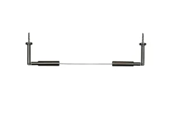 Kit câble pour rideau 5 m à fixer au mur, Koufo
