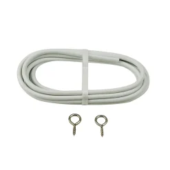 Kit câble pour Rideau occultant polyester 2 m blanc