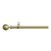 Kit de tringle à rideau extensible simple embout boule Elasa effet laiton doré 200/330cm Ø16/19mm GoodHome