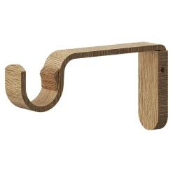 Kit de tringle à rideau extensible simple embout cône Syros effet chêne 200/330cm Ø16/19mm GoodHome