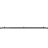 Kit de tringle à rideau extensible double embout boule Araxos métal noir 120/210 cm Ø25/28mm GoodHome