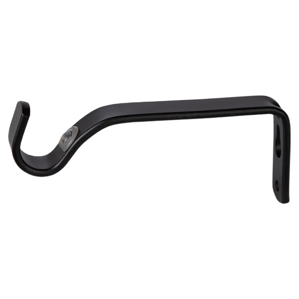 Kit de tringle à rideau extensible embout bouchon Odali 120/210 cm, Ø13/16 mm noir mat