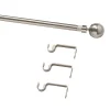 Kit de tringle à rideau extensible embout boule Athens GoodHome 120/210 cm, Ø19 mm gris