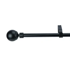 Kit de tringle à rideau extensible embout boule Araxos GoodHome 200/330 cm, Ø16/19 mm noir