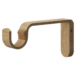Kit de tringle à rideau extensible simple embout cône Syros effet chêne 120/210cm Ø16/19mm GoodHome