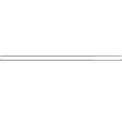 Kit de tringle à rideau extensible double embout boule Anafi métal blanc 120/210cm Ø16/19mm GoodHome