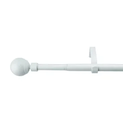 Kit de tringle à rideau extensible embout boule Anafi GoodHome 200/330 cm Ø19mm blanc