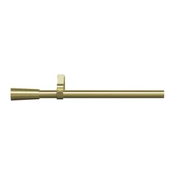 Kit de tringle à rideau extensible simple embout cône Elasa effet laiton doré 200/330cm Ø16/19mm GoodHome