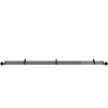 Kit de tringle à rideau extensible double embout boule Araxos métal noir 120/210 cm Ø16/19mm GoodHome