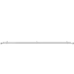 Kit de tringle à rideau extensible double embout boule Anafi métal blanc 200/330cm Ø25/28mm GoodHome