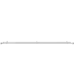 Kit de tringle à rideau extensible double embout boule Anafi métal blanc 120/210cm Ø25/28mm GoodHome
