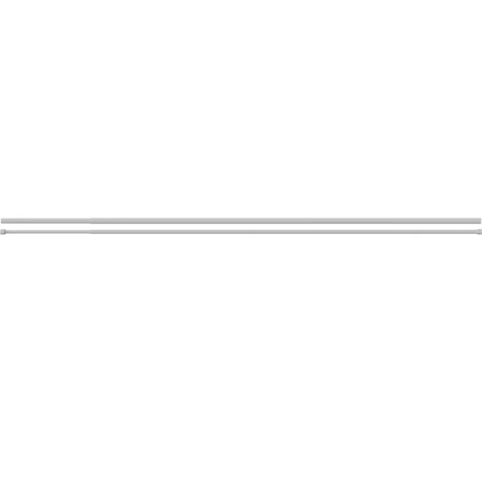 Kit de tringle à rideau extensible double embout boule Anafi métal blanc 120/210cm Ø25/28mm GoodHome