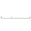 Kit de tringle à rideau extensible industriel Anafi GoodHome 120/210 cm, Ø25/28 mm blanc
