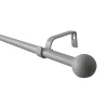 Kit de tringle à rideau GoodHome embout boule 160 cm, Ø16mm blanc