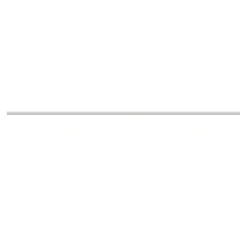 Kit de tringle à rideau simple embout boule blanc mat L.200cm
