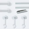 Kit de tringle à rideaux Blanc 300cm Diam.20mm Embout Boule - Fixation Mur - Boulet