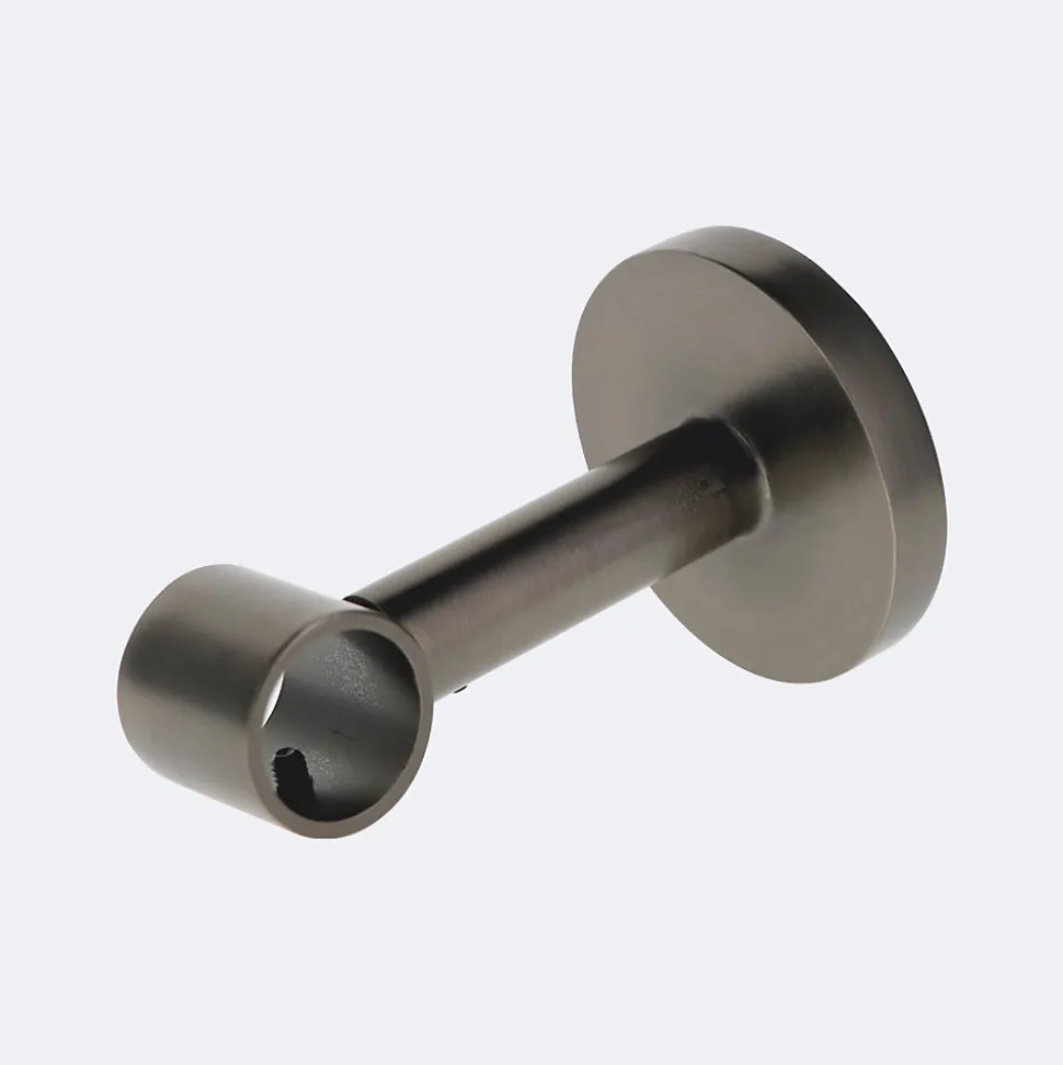 Kit de tringle à rideaux Carbone 300cm Diam.20mm Embout Boule - Fixation Mur - Boulet