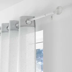 Kit de tringle à rideaux extensible Disque Martelé