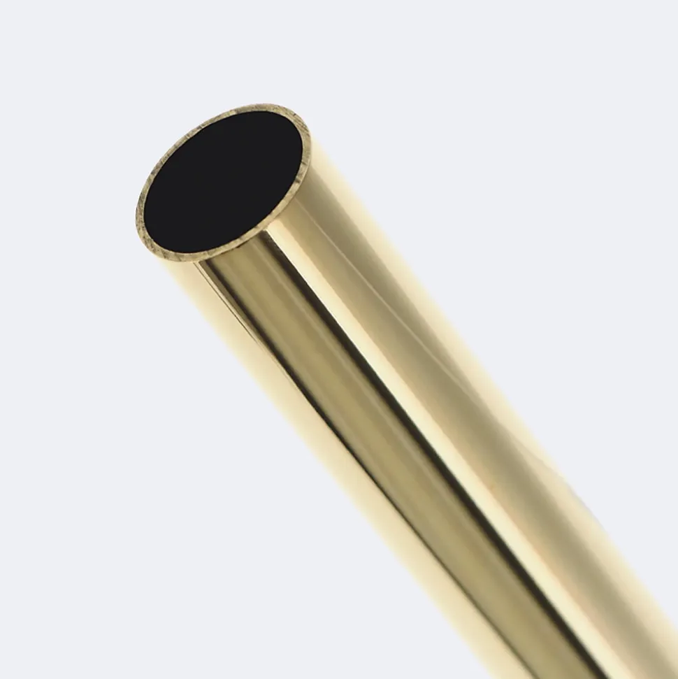 Kit de tringle à rideaux Laiton Poli Verni 250cm Diam.20mm Embout Regency - Fixation Mur - Boulet