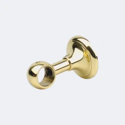 Kit de tringle à rideaux Laiton Poli Verni 300cm Diam.20mm Embout Regency - Fixation Plafond - Boulet
