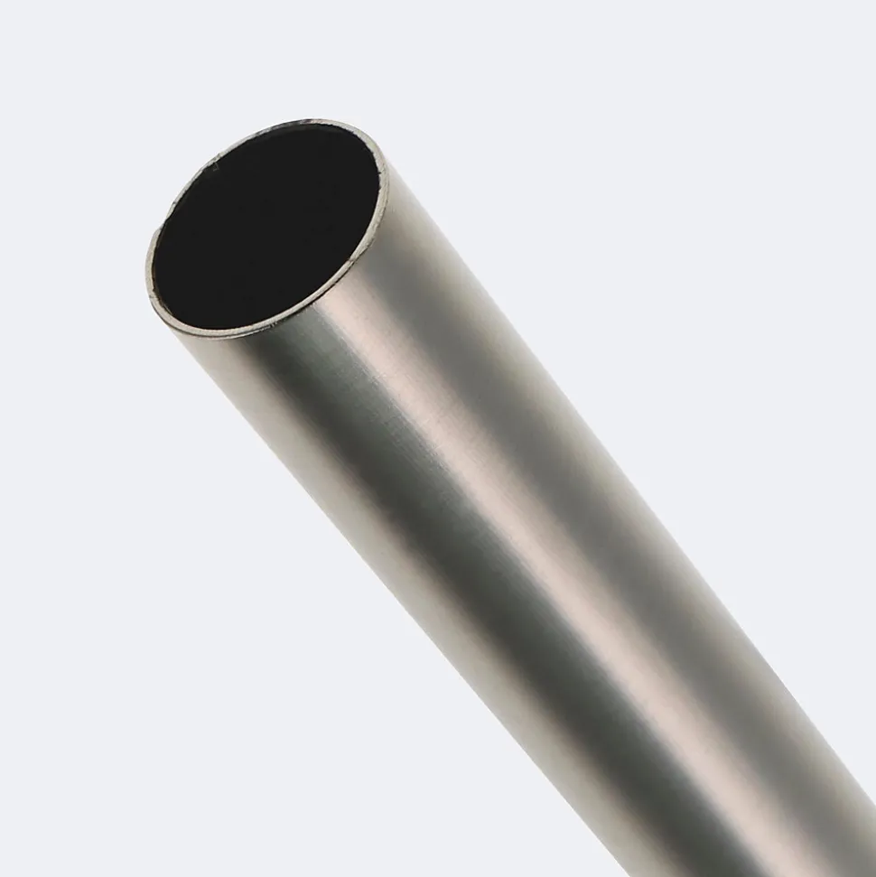 Kit de tringle à rideaux Nickel Mat 300cm Diam.20mm Embout Capuchon - Fixation Plafond - Boulet