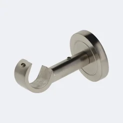 Kit de tringle à rideaux Nickel Mat 300cm Diam.20mm Embout Capuchon - Fixation Plafond - Boulet