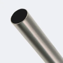 Kit de tringle à rideaux Nickel Mat 300cm Diam.28mm Embout Pommeau - Fixation Mur - Boulet
