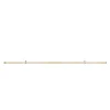 Kit de tringle à rideaux simple simple embout boule L.200 x⌀2.8cm effet noyer satin