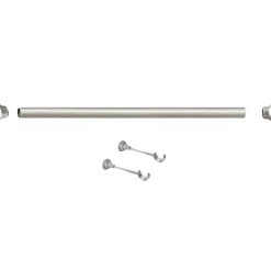 Kit de tringle argent mat 2 m x 28 mm (2 m - Argent)